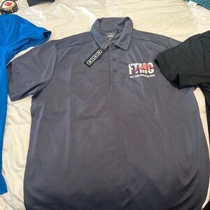 6 Mens OGIO Polo style shirts and hat.